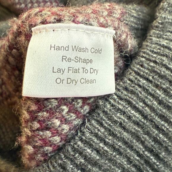 Jos A Bank Reserve Sweater Men Large Wool Modern knit preppy dark academia - Picture 10 of 12